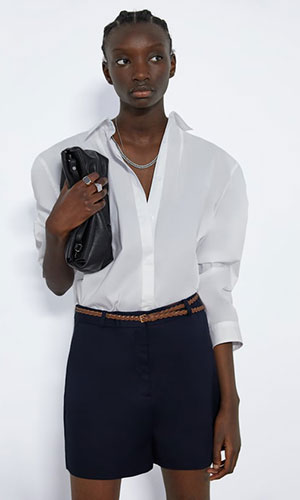 Bermuda Shorts With Braided Belt (Zara) – €19.95